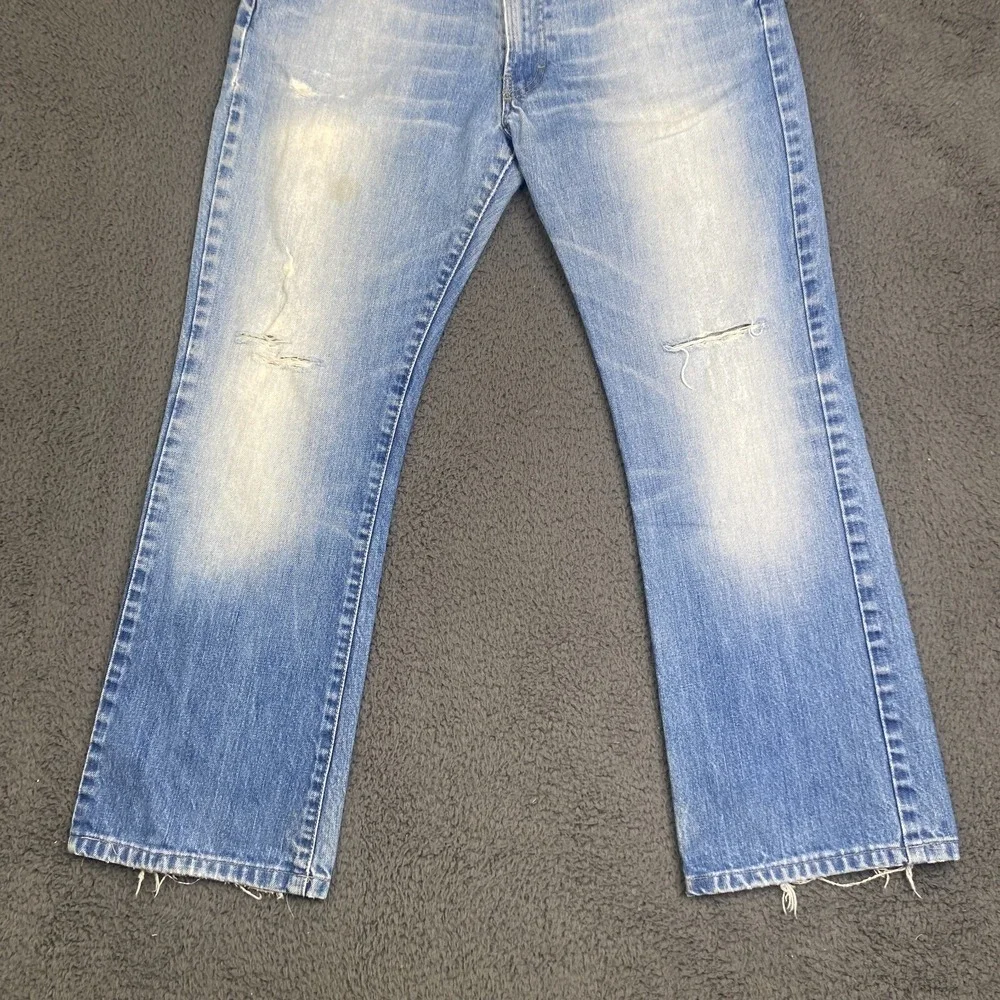 Diesel Fanker Jeans Men's 33 (30x27) Slim Bootcut Denim Made In Italy Distressed